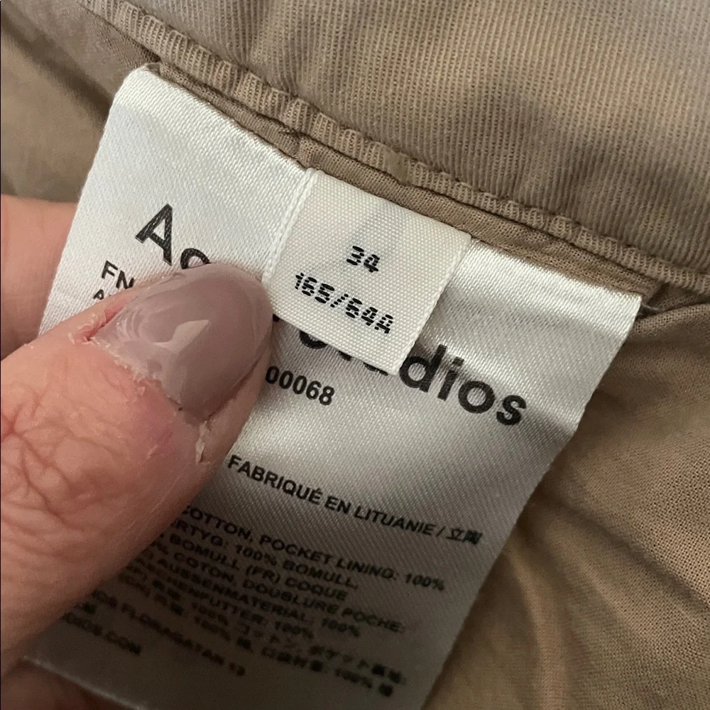 Acne Studios pleated khaki pants 34 - Picture 6 of 6